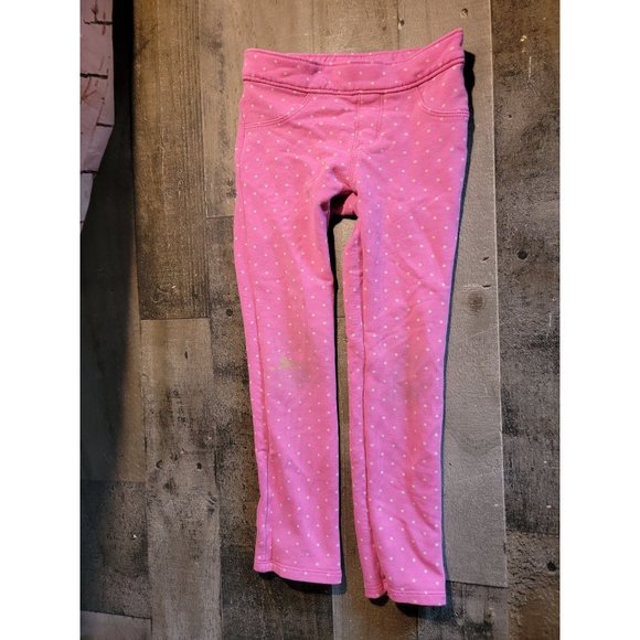 Gymboree Youth 5 sweatpants leggings Pink polka dot - Picture 1 of 4